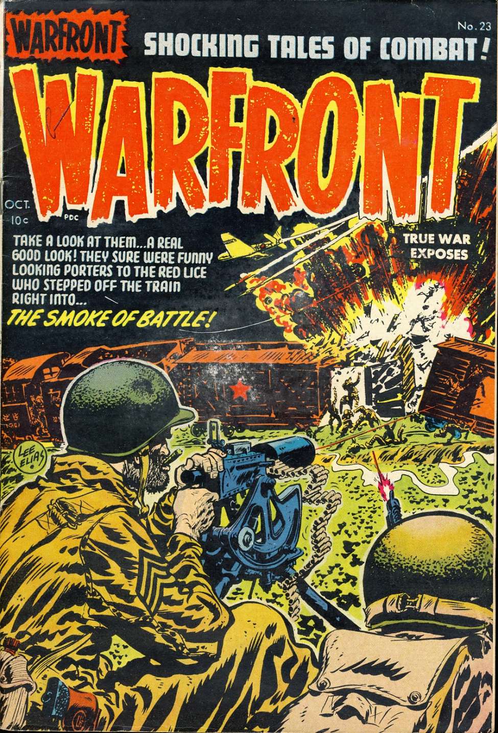 Comic Book Cover For Warfront 23