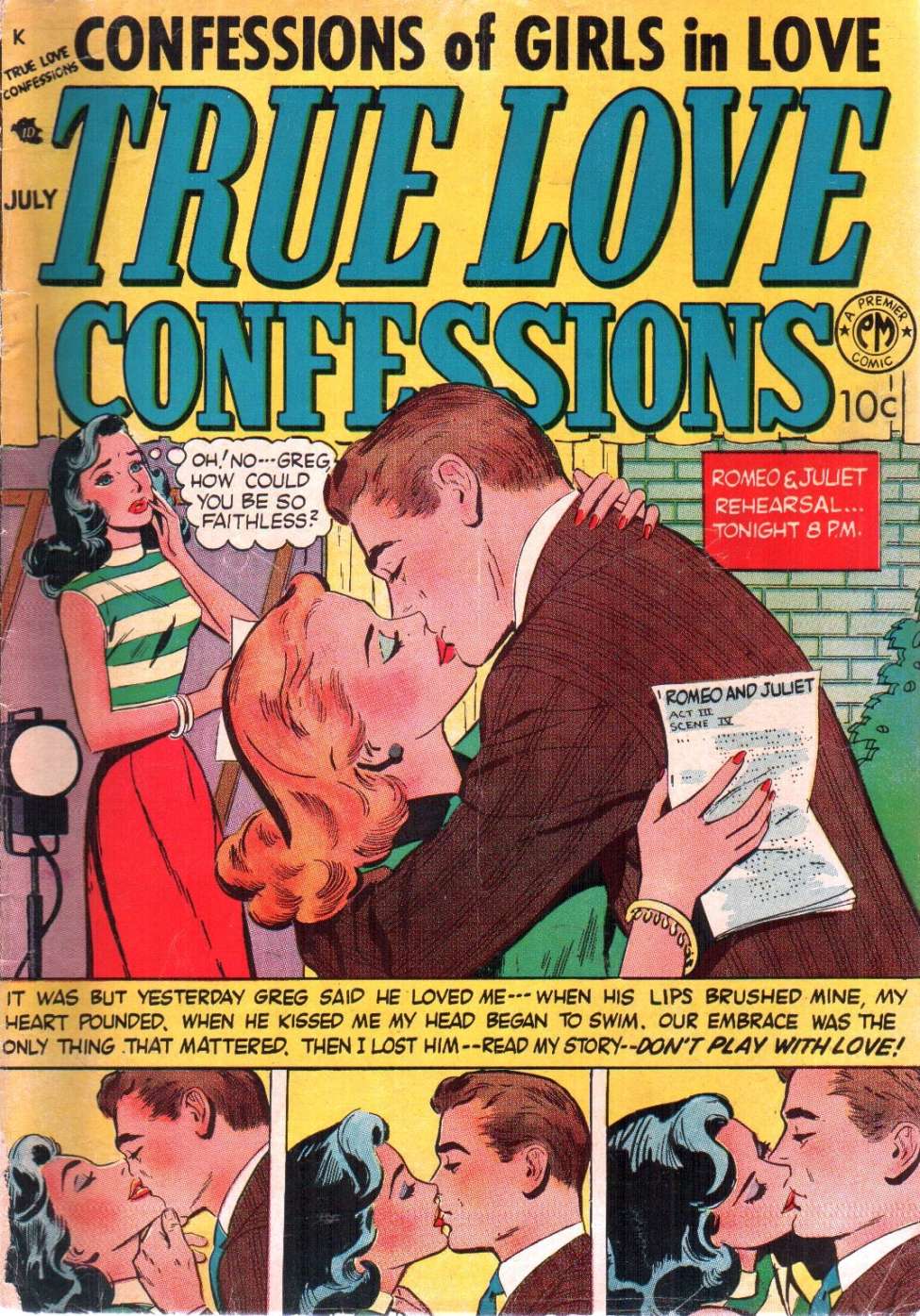 Comic Book Cover For True Love Confessions 2
