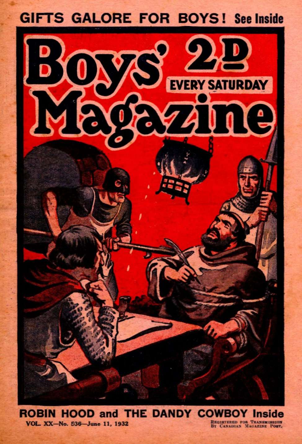 Book Cover For Boys' Magazine 536