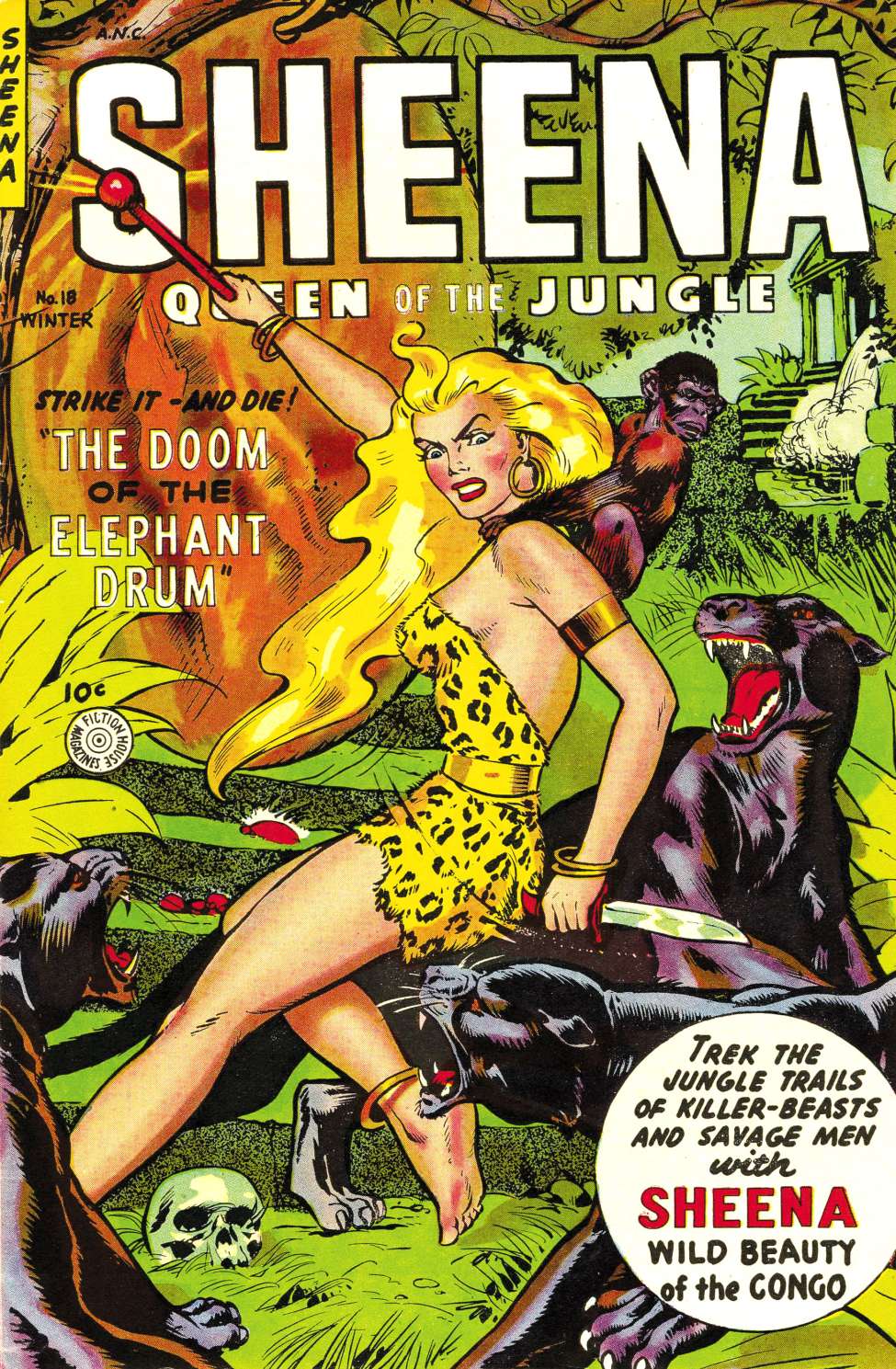 Comic Book Cover For Sheena, Queen of the Jungle 18 - Version 2