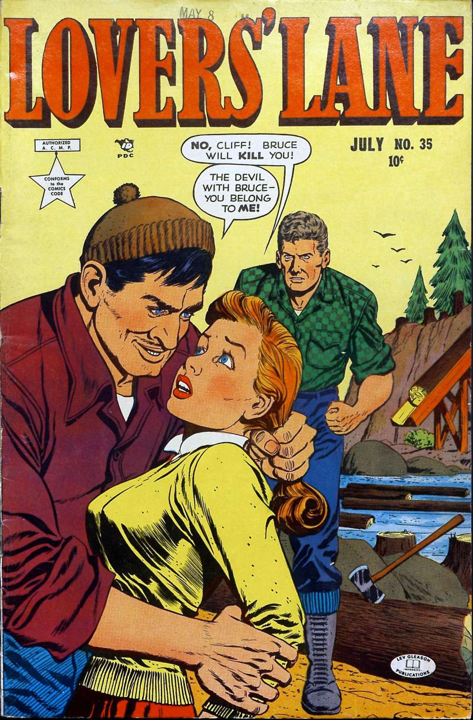 Comic Book Cover For Lovers' Lane 35