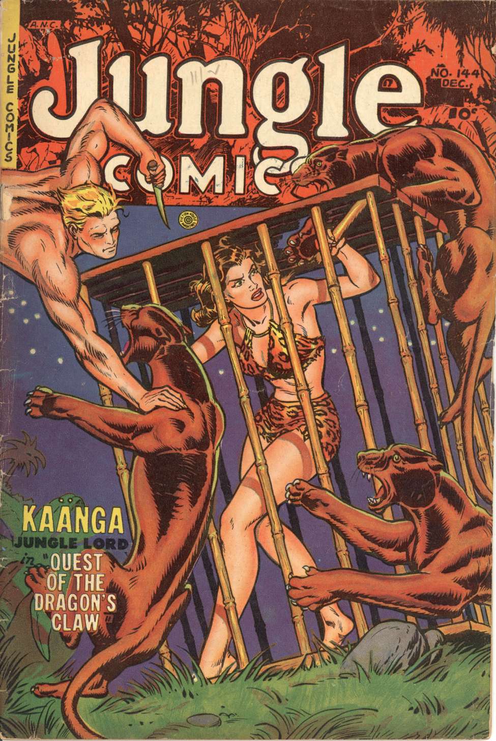 Comic Book Cover For Jungle Comics 144 - Version 1
