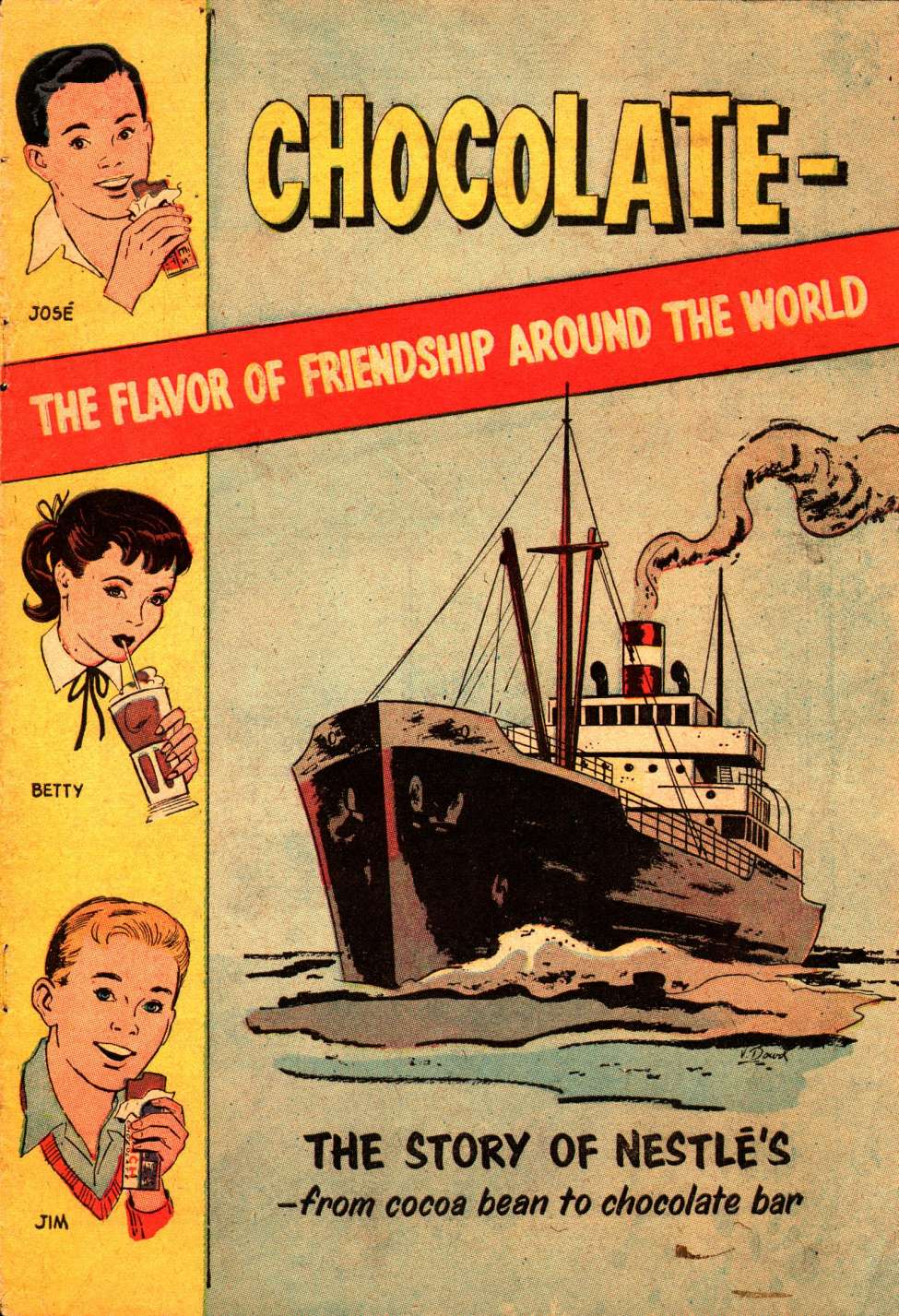 Comic Book Cover For Chocolate: The Flavor of Friendship Around the World
