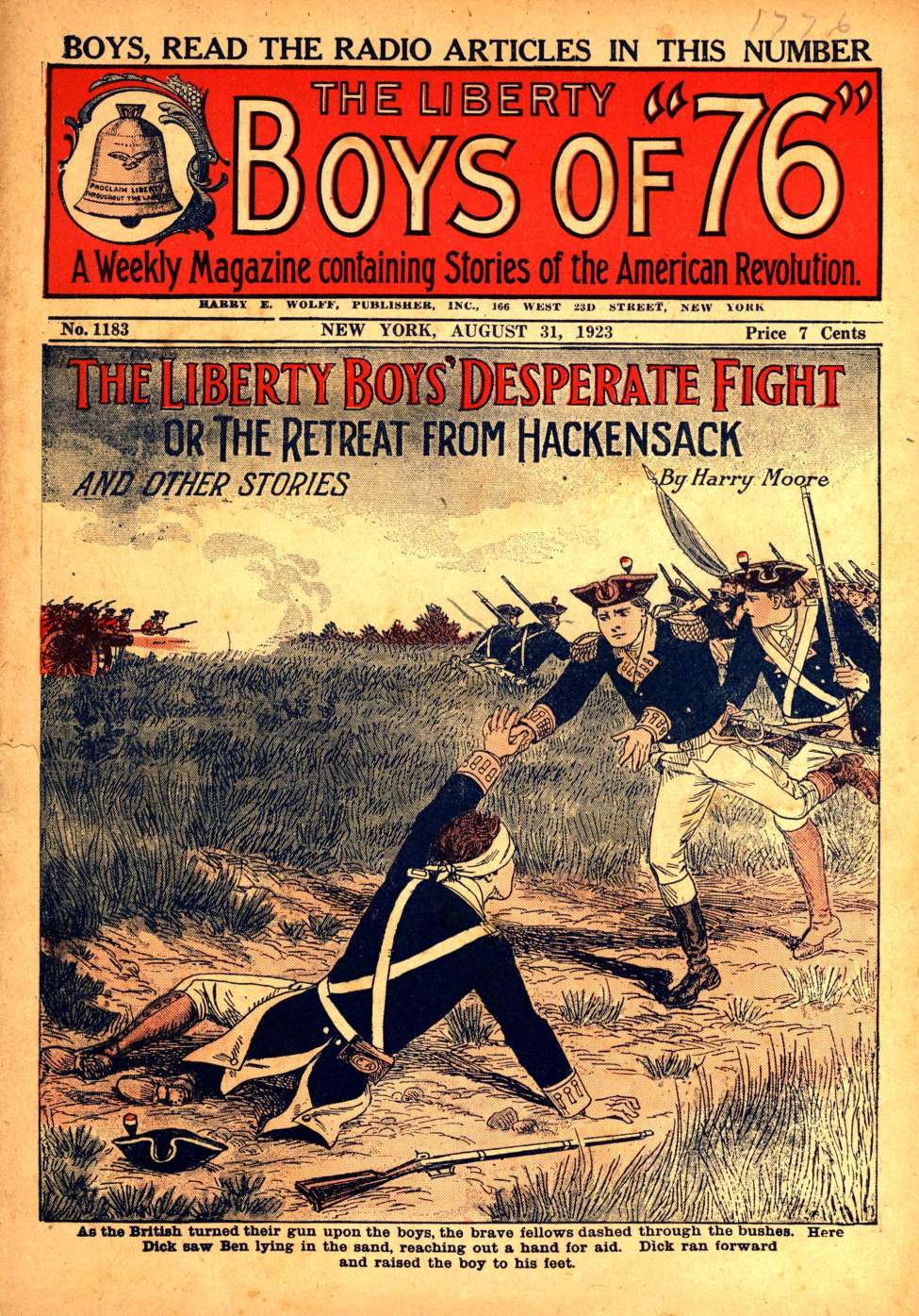 Book Cover For The Liberty Boys of 76 1183 - The Liberty Boys' Desperate Fight