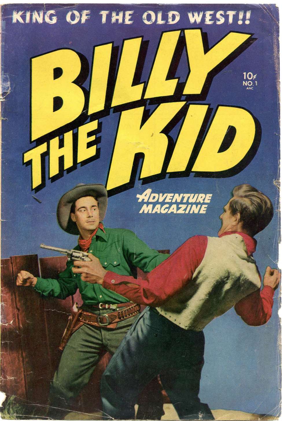 Book Cover For Billy the Kid Adventure Magazine 1