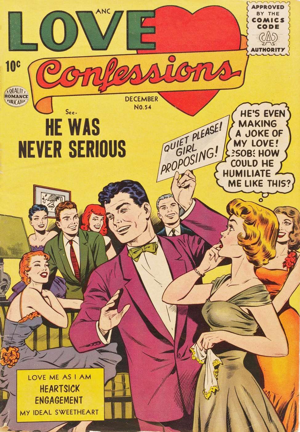 Comic Book Cover For Love Confessions 54