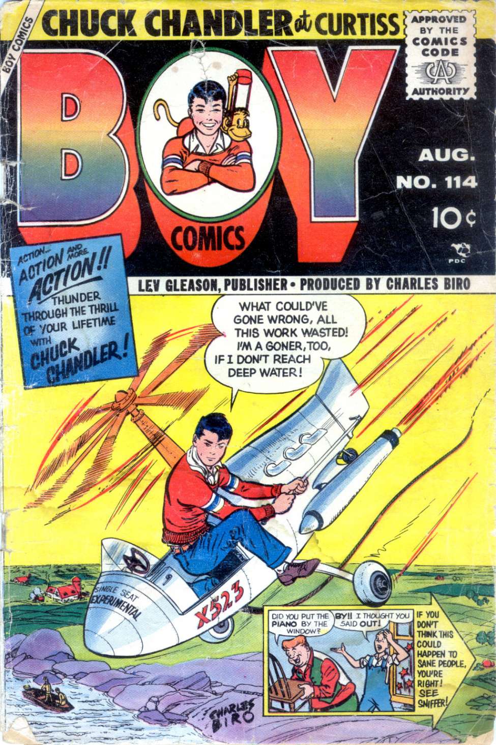 Comic Book Cover For Boy Comics 114