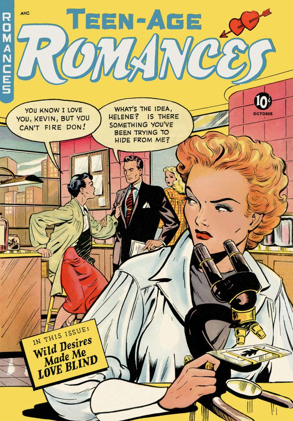 Comic Book Cover For Teen-Age Romances 12