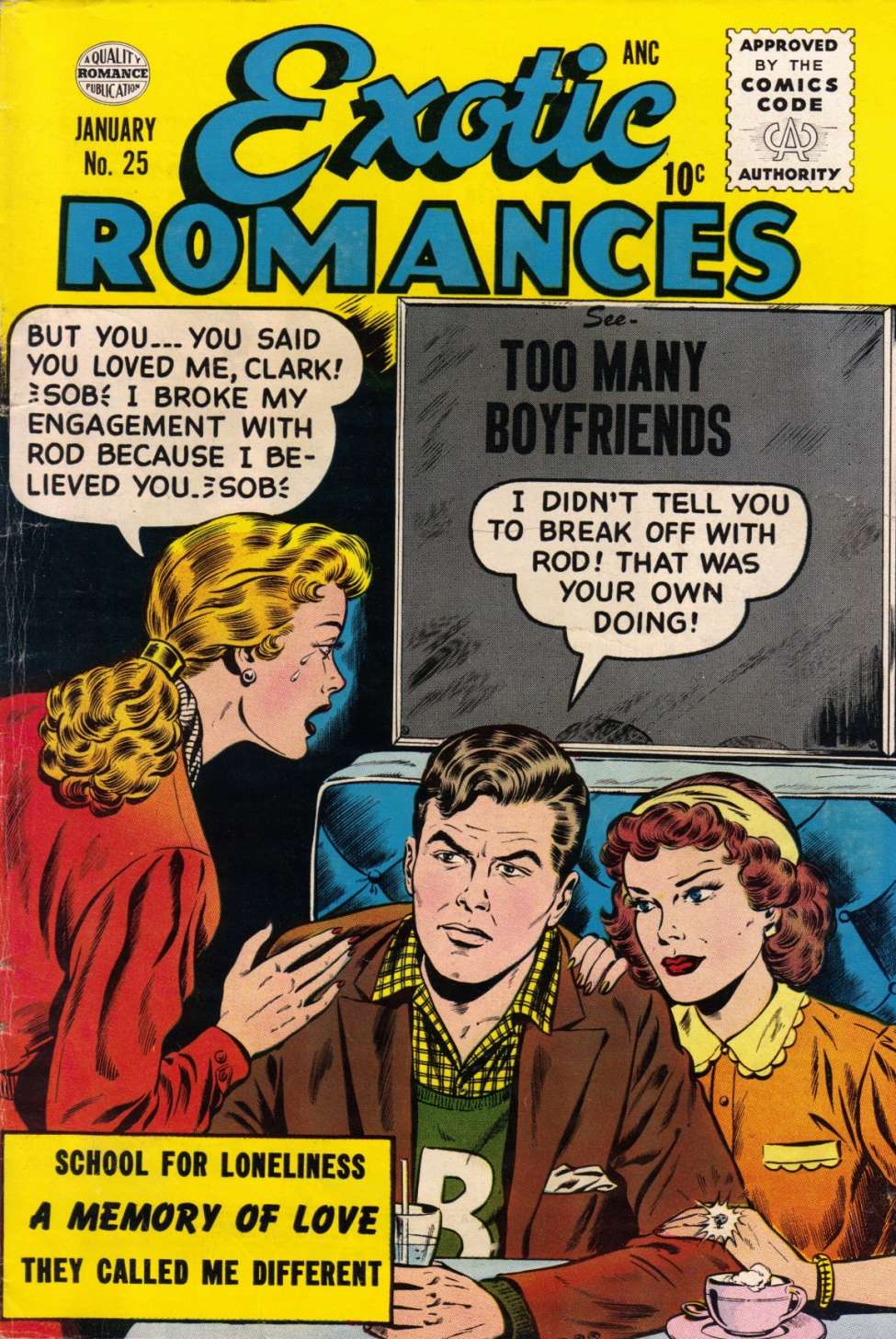 Comic Book Cover For Exotic Romances 25