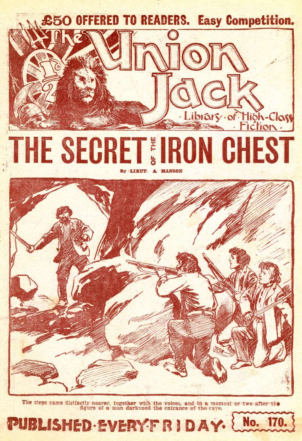 Comic Book Cover For The Union Jack 170 - The Secret of the Iron Chest