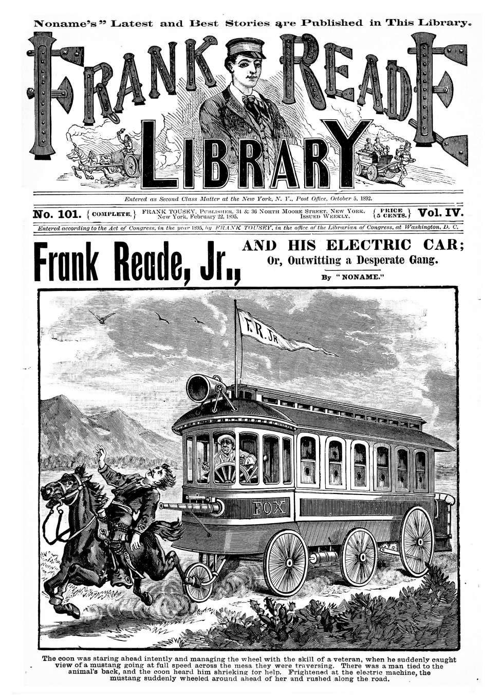 Book Cover For v04 101 - Frank Reade Jr., and His Electric Car