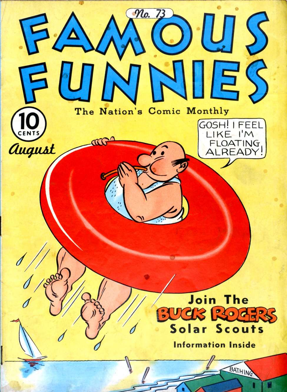 Comic Book Cover For Famous Funnies 73