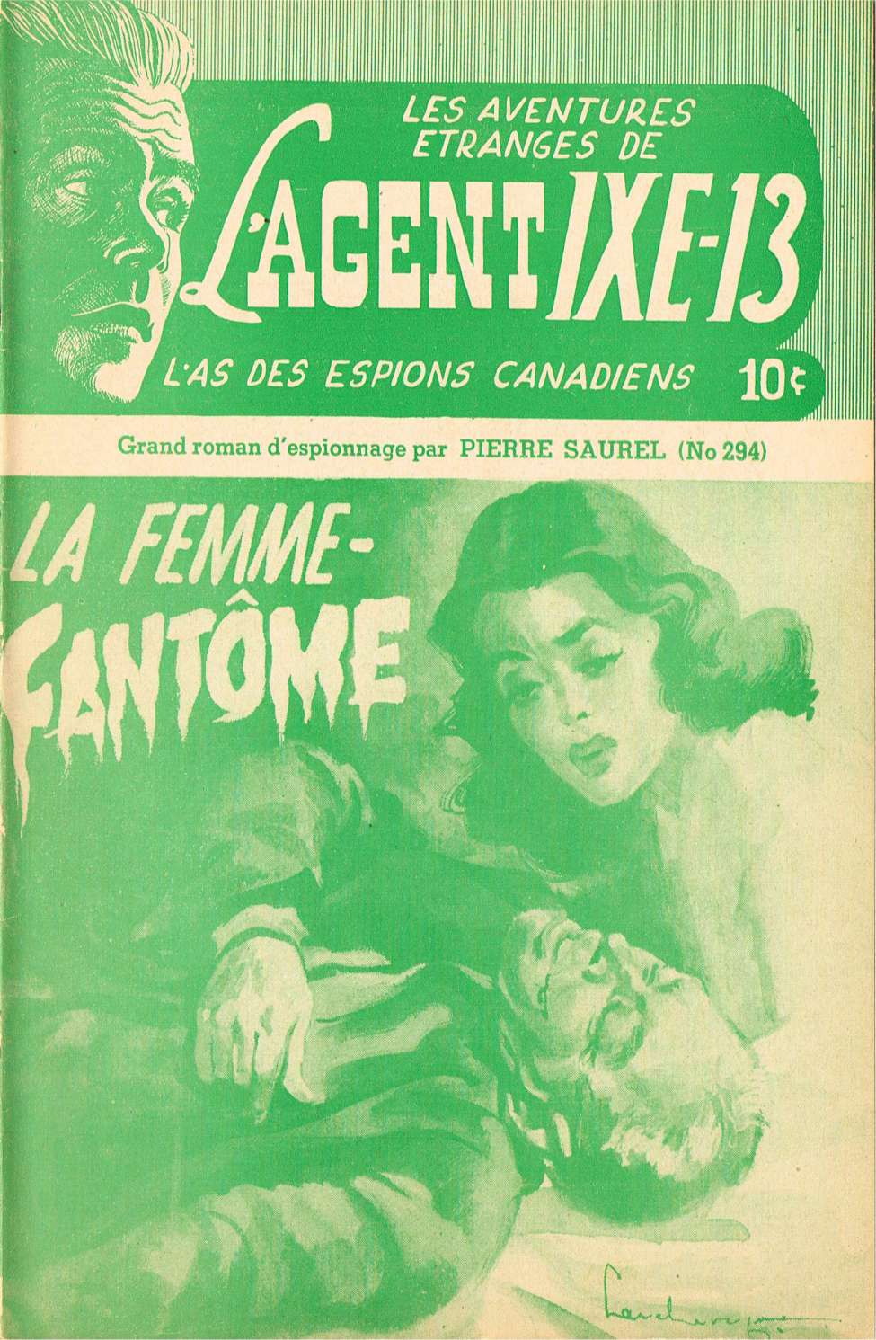 Book Cover For L'Agent IXE-13 v2 294 - La femme fantôme