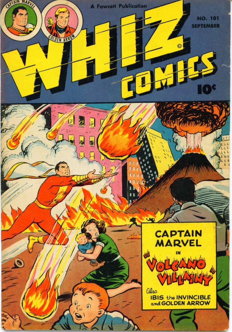 Comic Book Cover For Whiz Comics 101