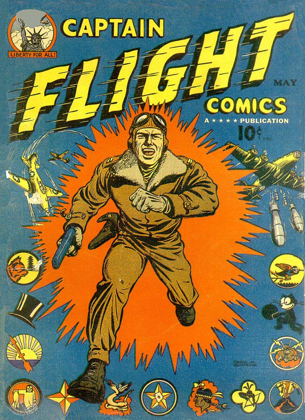 Book Cover For Captain Flight Comics 2
