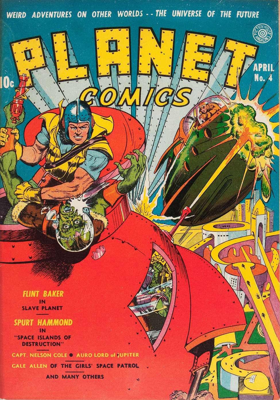 Comic Book Cover For Planet Comics 4 - Version 1