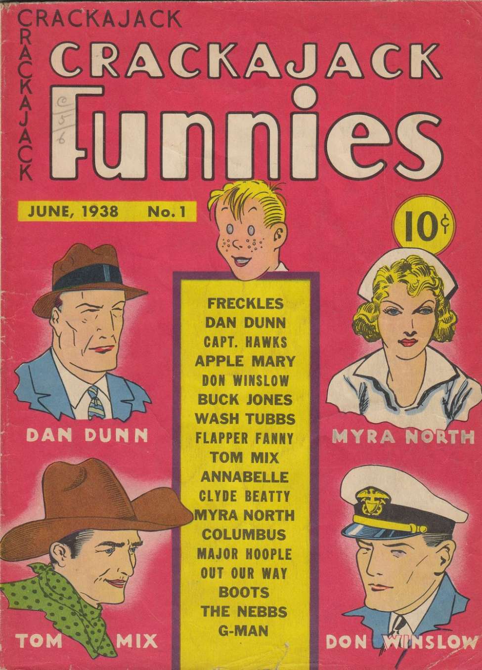Comic Book Cover For Crackajack Funnies 1