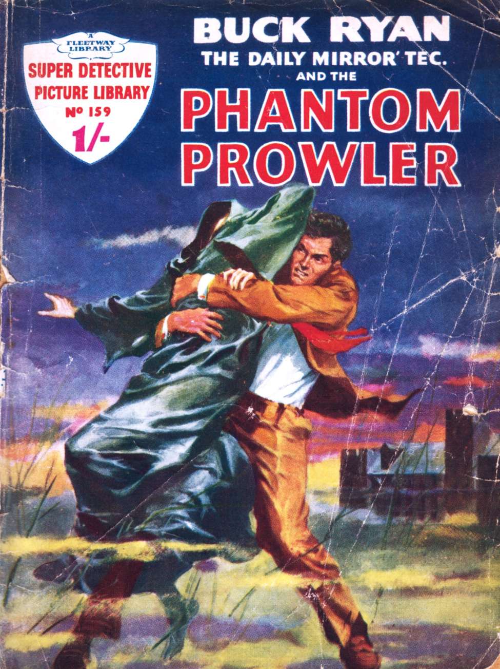 Book Cover For Super Detective Library 159 - Buck Ryan and The Phantom Prowler