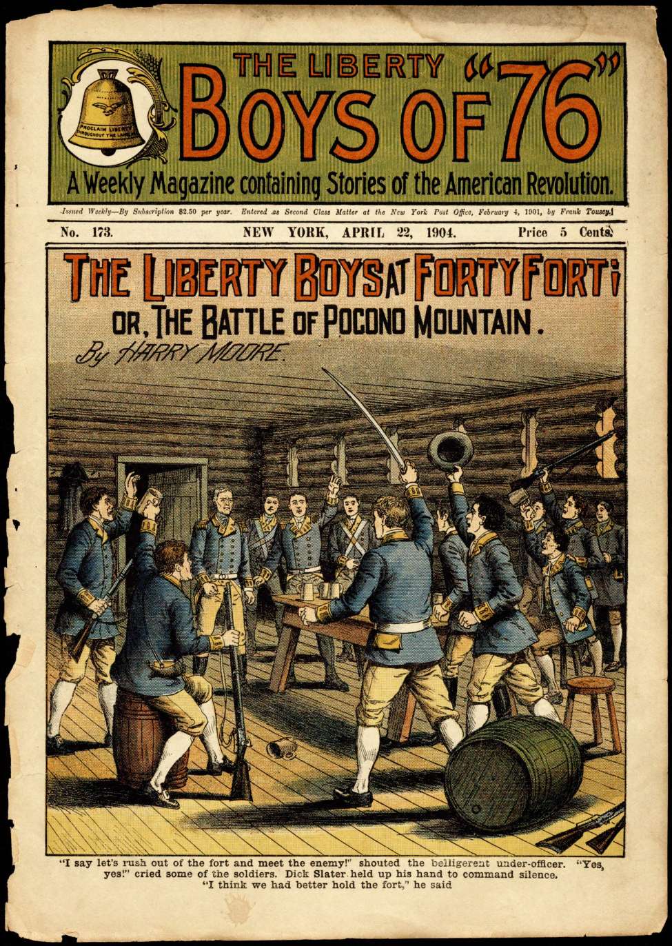 Book Cover For The Liberty Boys of 76 173 - The Liberty Boys at Forty Fort