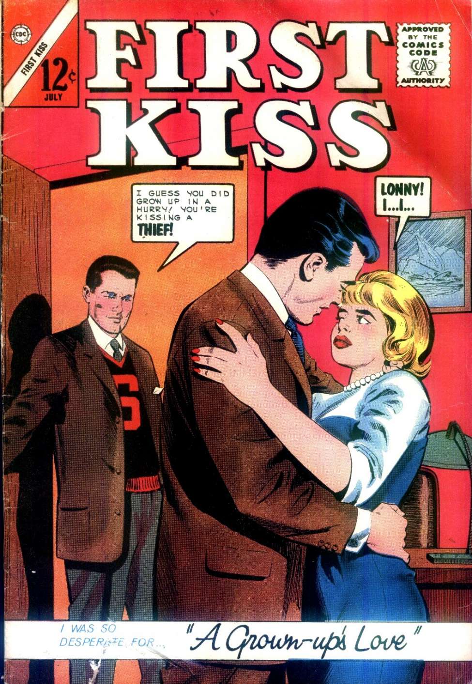 Comic Book Cover For First Kiss 38