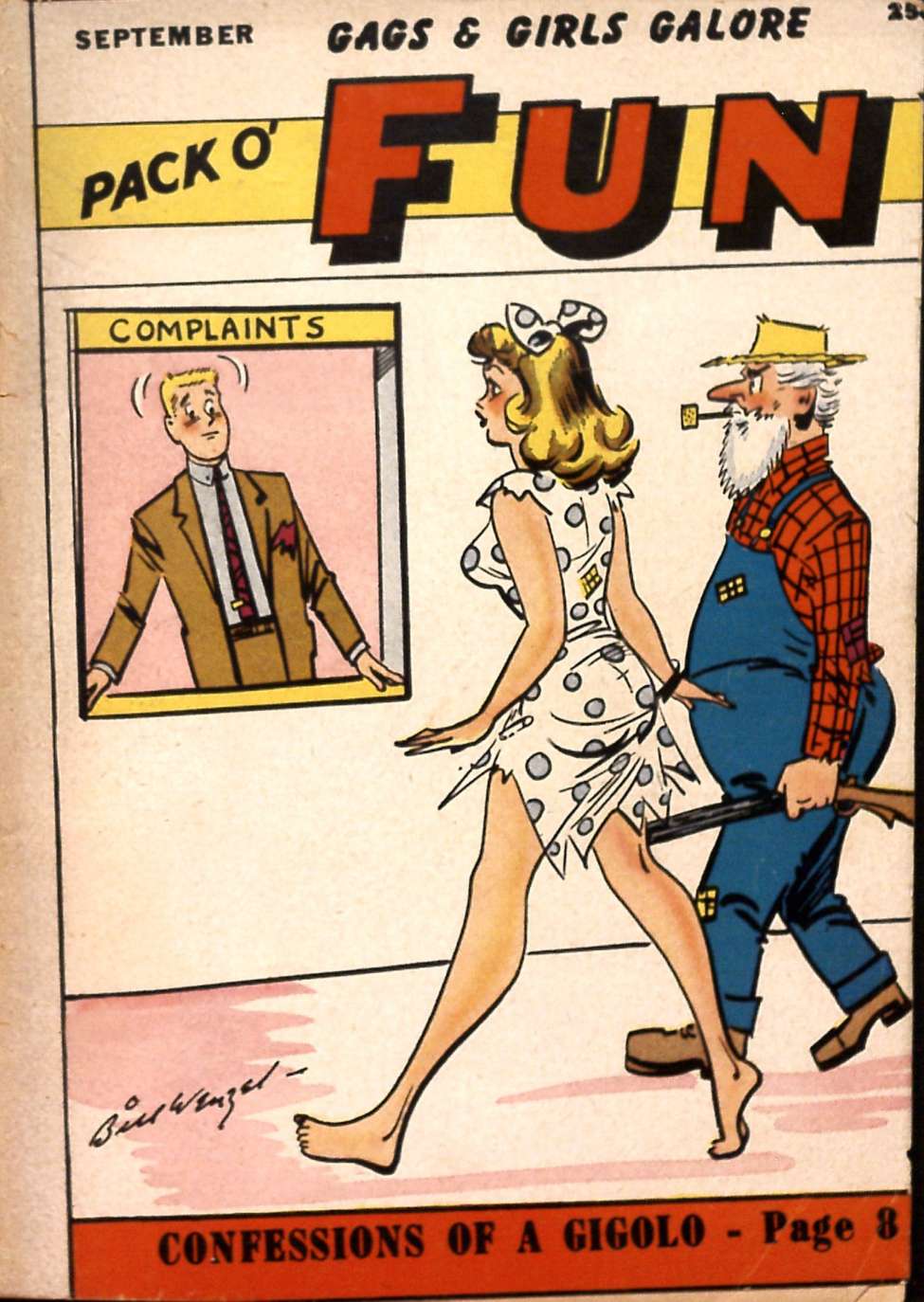 Comic Book Cover For Pack O Fun 1954-09
