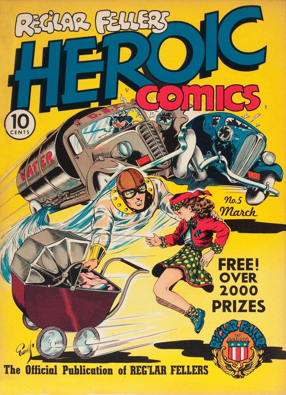 Book Cover For Reg'lar Fellers Heroic Comics 5 - Version 2