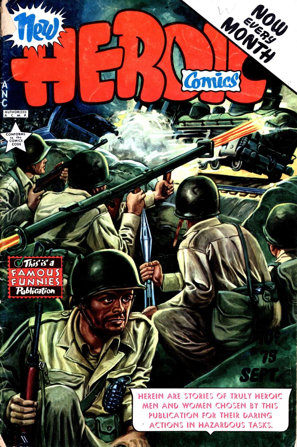 Comic Book Cover For New Heroic Comics 75