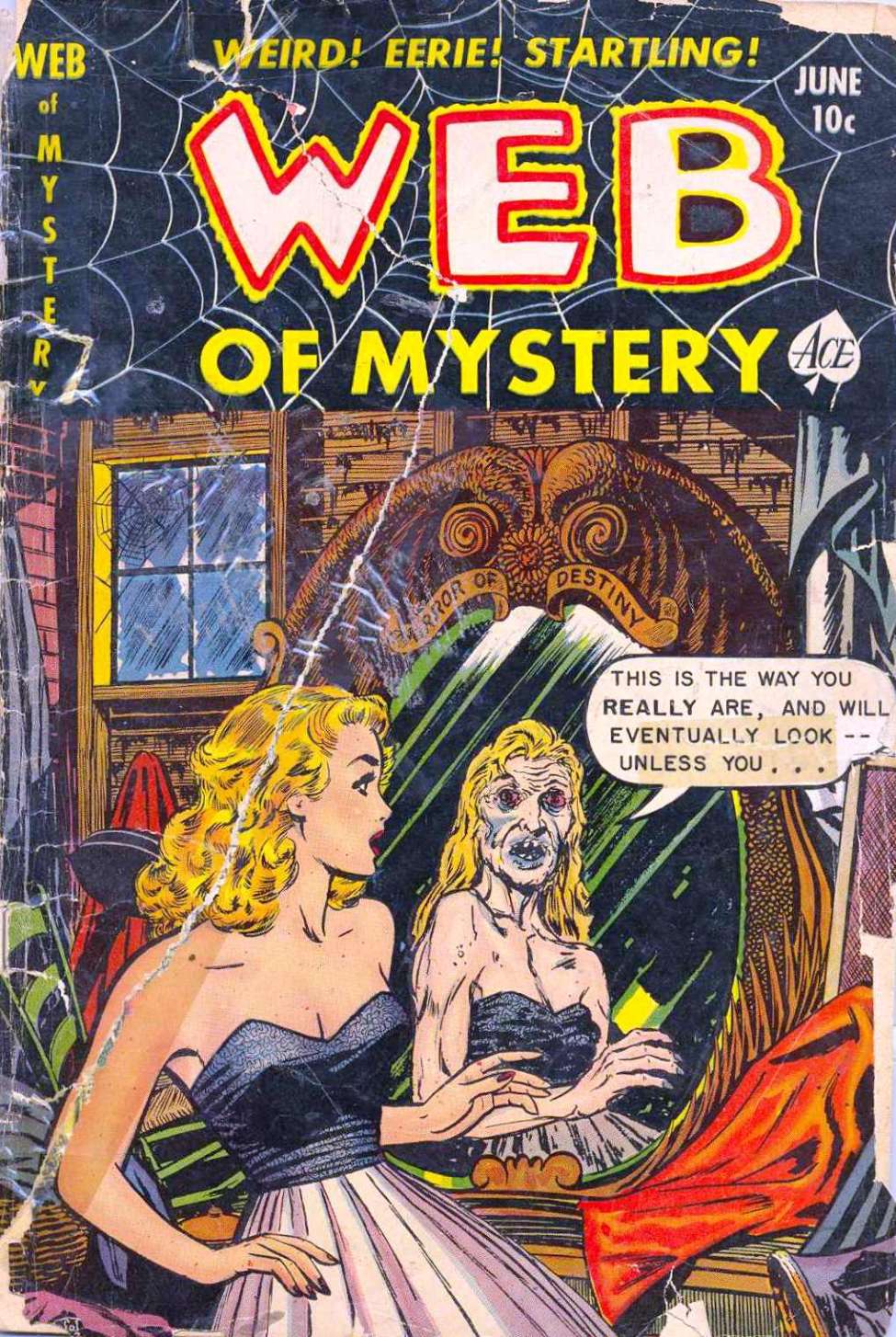 Comic Book Cover For Web of Mystery 10