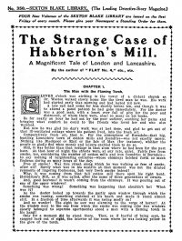 Large Thumbnail For Sexton Blake Library S1 350 - The Strange Case of Habberton’s Mile