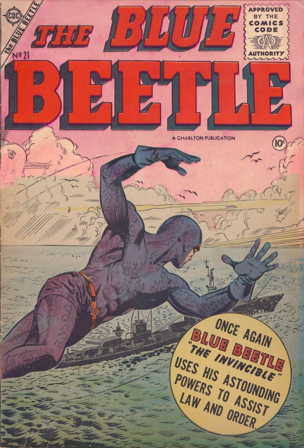 Book Cover For Blue Beetle (1955) 21 - Version 2
