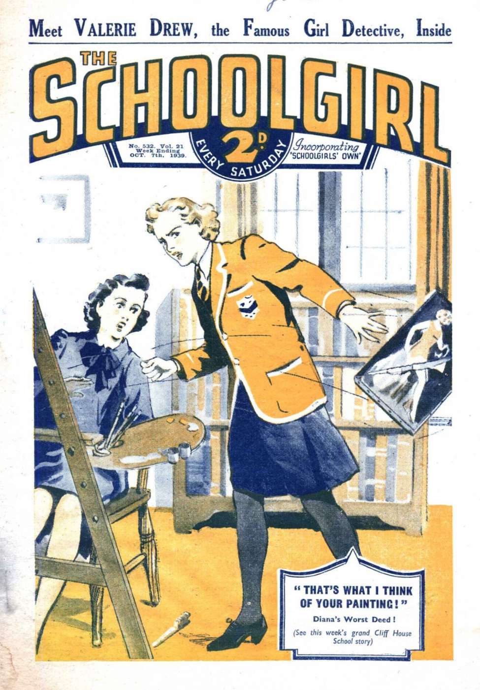 Comic Book Cover For The Schoolgirl 532
