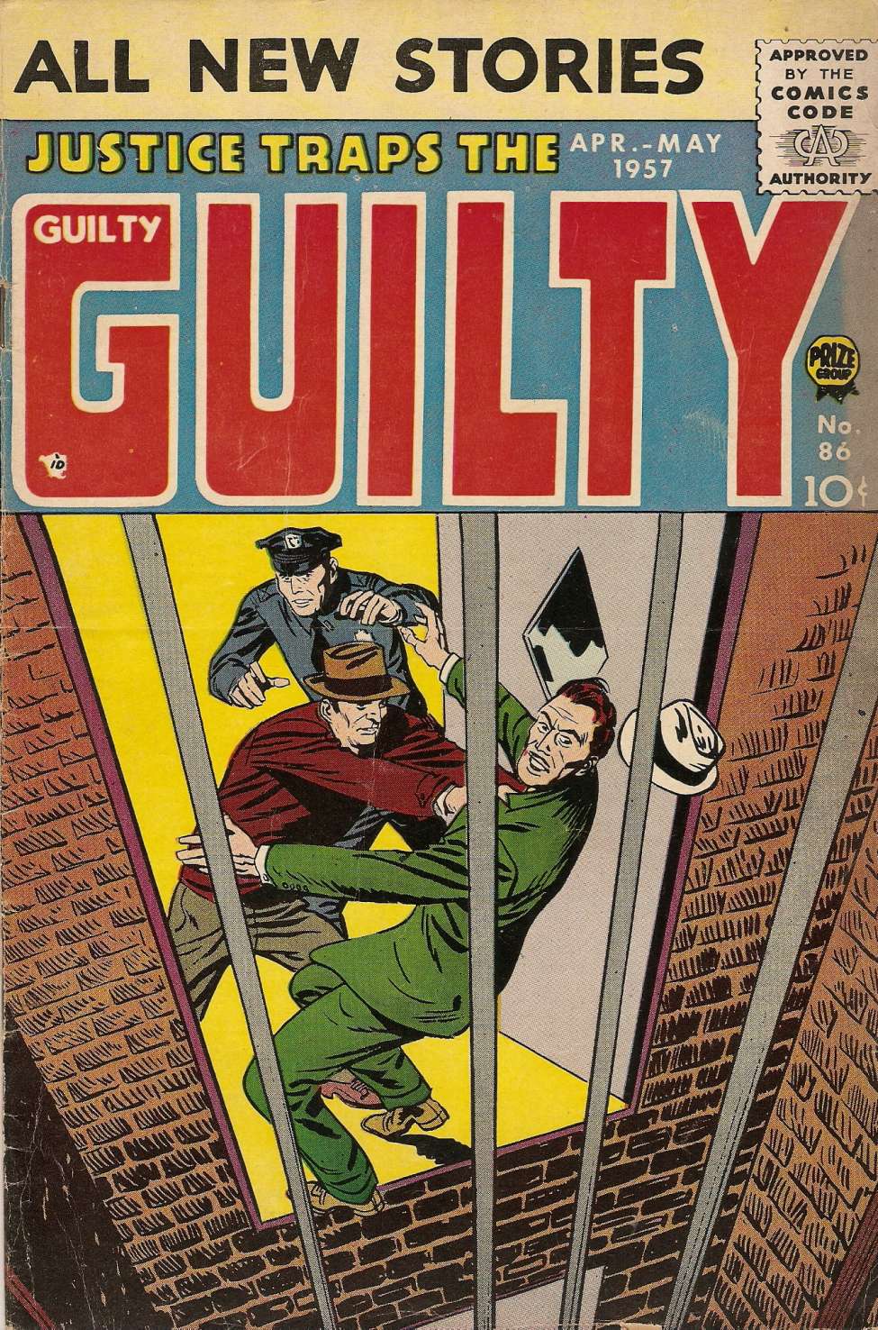 Comic Book Cover For Justice Traps the Guilty 86