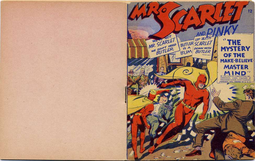 Comic Book Cover For Mighty Midget Comics - Mister Scarlet