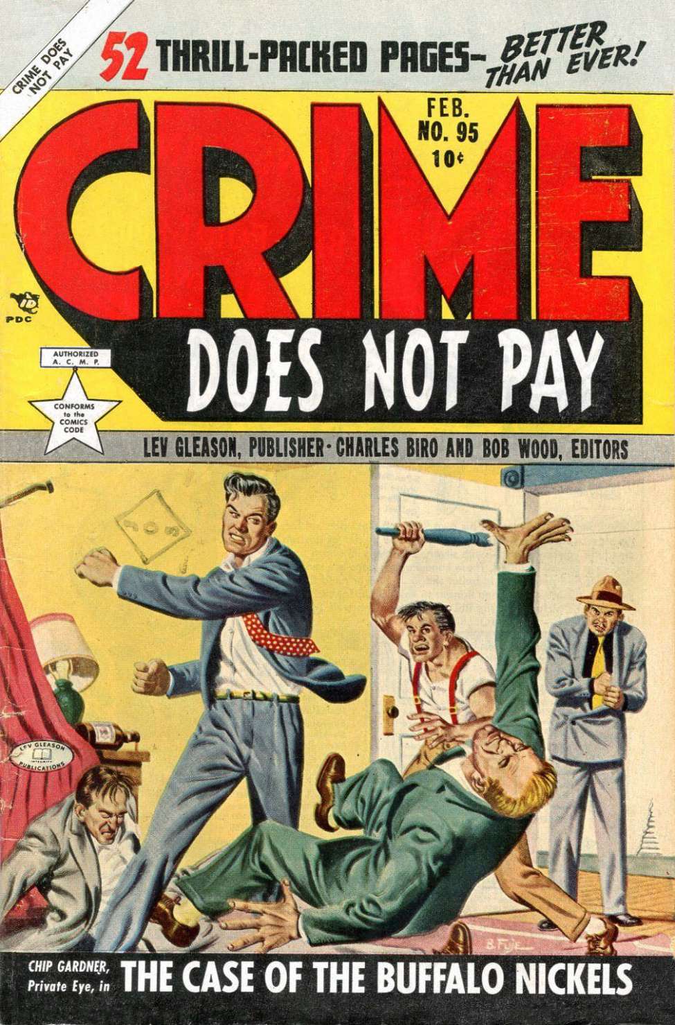 Comic Book Cover For Crime Does Not Pay 95