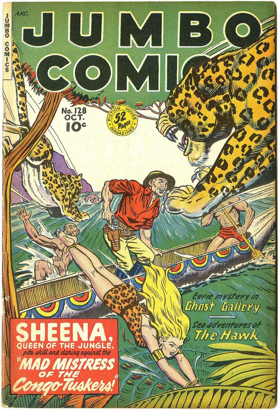Comic Book Cover For Jumbo Comics 128