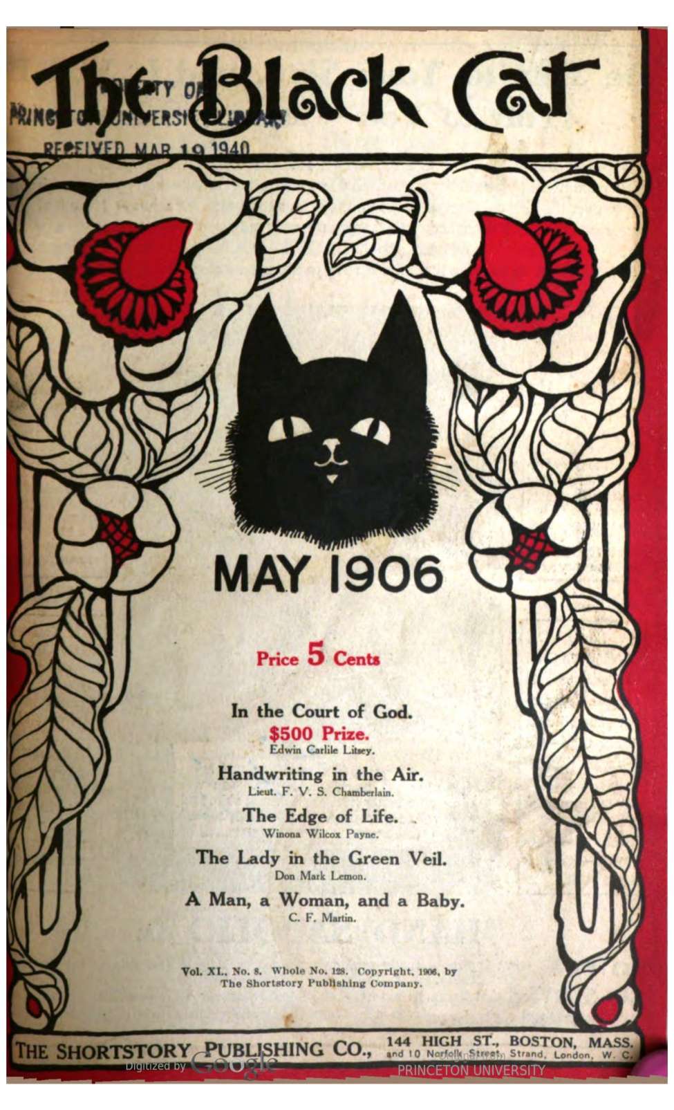 Book Cover For The Black Cat v11 8 - In the Court of God - Edwin Carlile Litsey