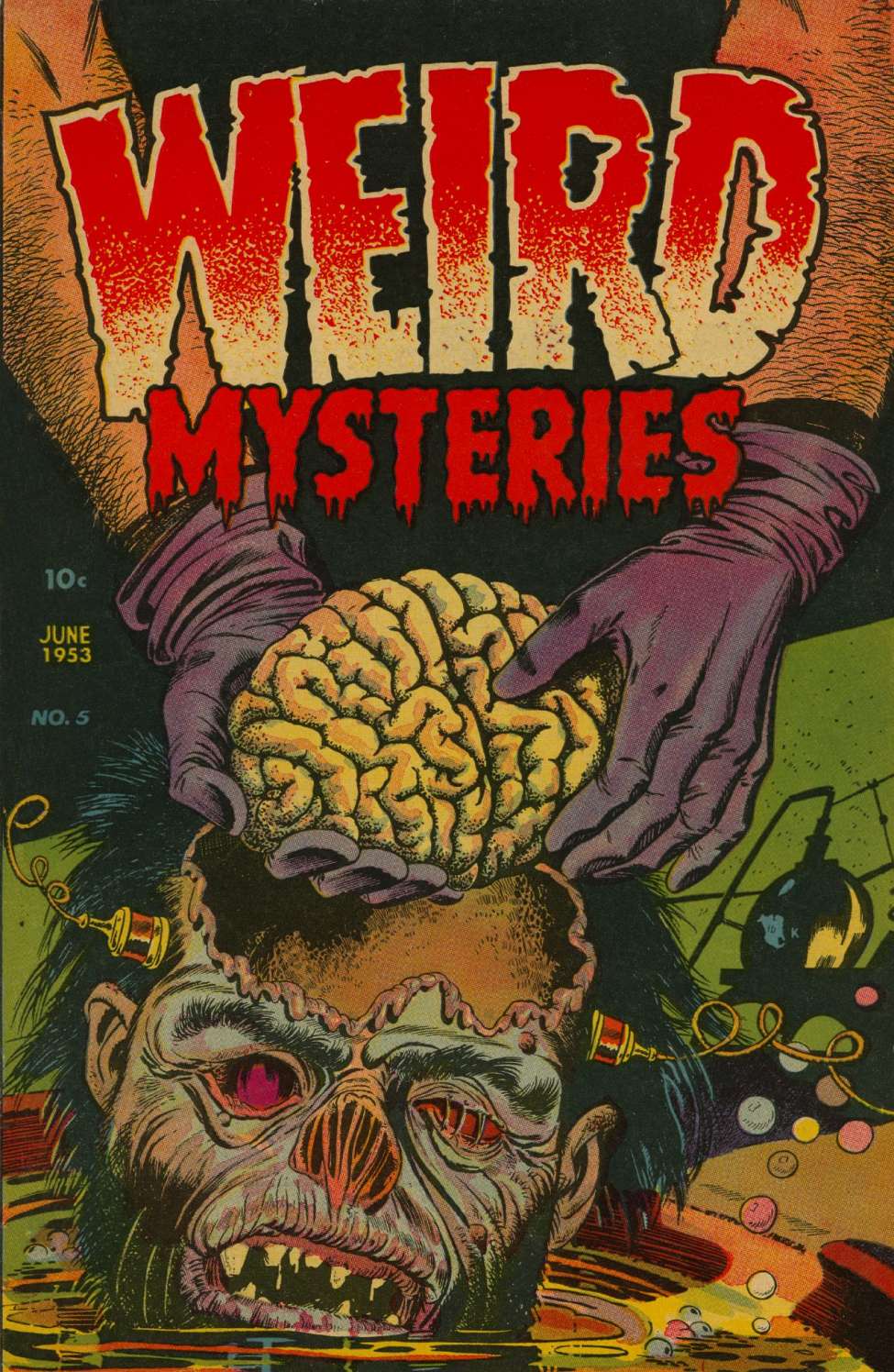 Comic Book Cover For Weird Mysteries 5