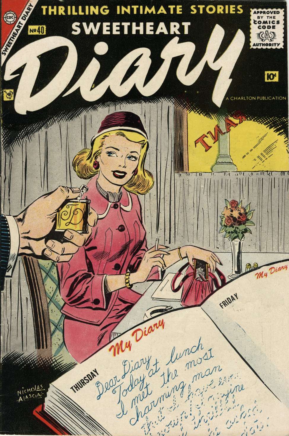 Comic Book Cover For Sweetheart Diary 40