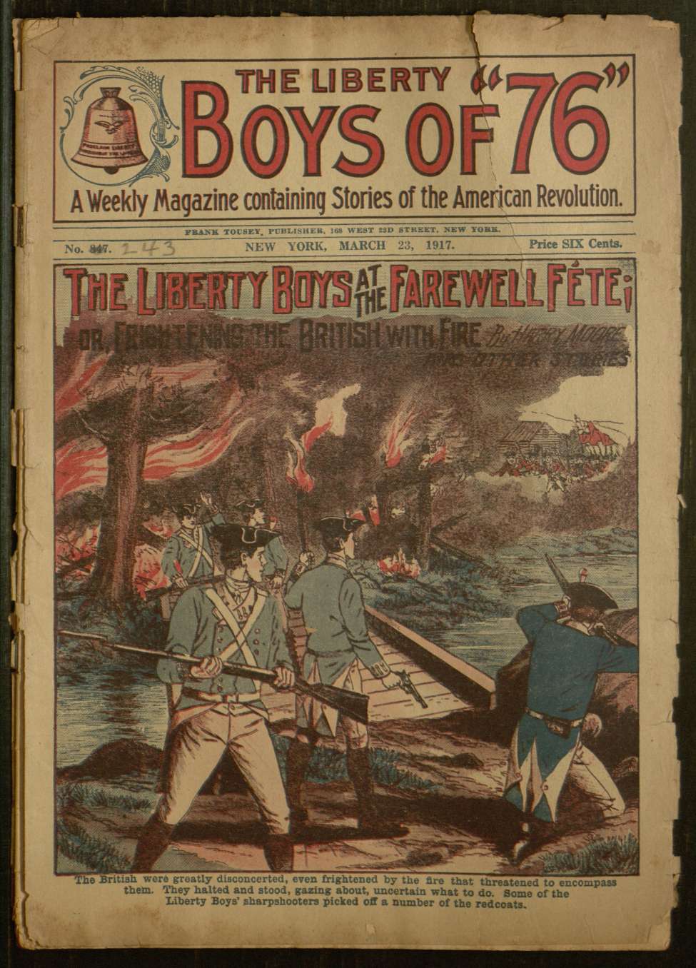 Book Cover For The Liberty Boys of 76 847 - The Liberty Boys at the Farewell Fete