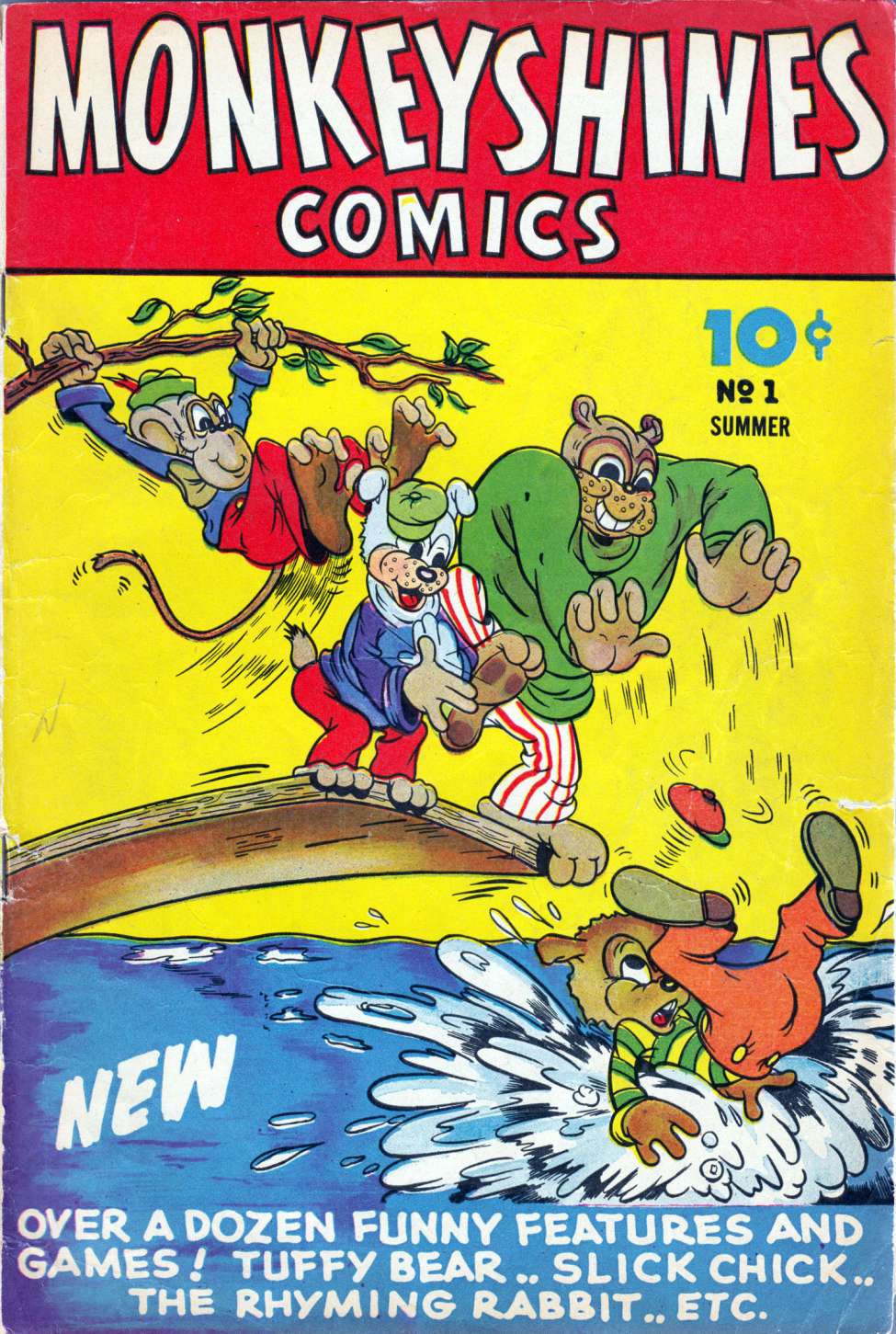 Comic Book Cover For Monkeyshines Comics 1 - Version 1