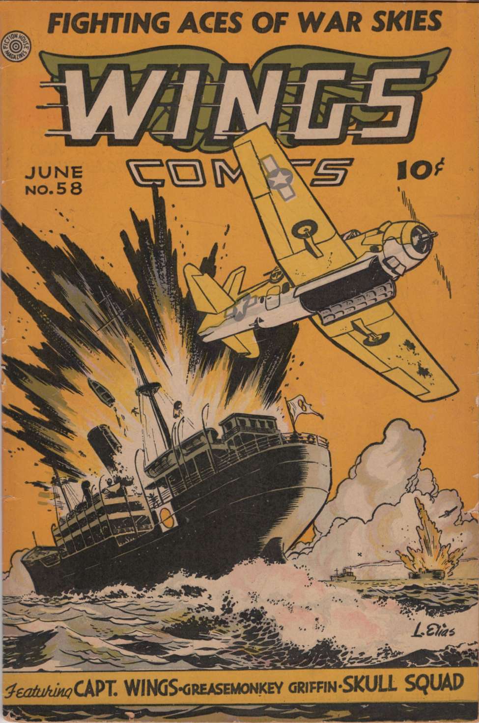 Comic Book Cover For Wings Comics 58 - Version 2