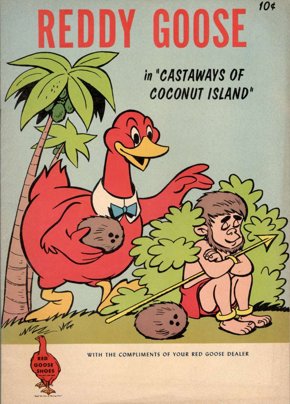 Comic Book Cover For Reddy Goose 5 - The Castaways of Coconut Island