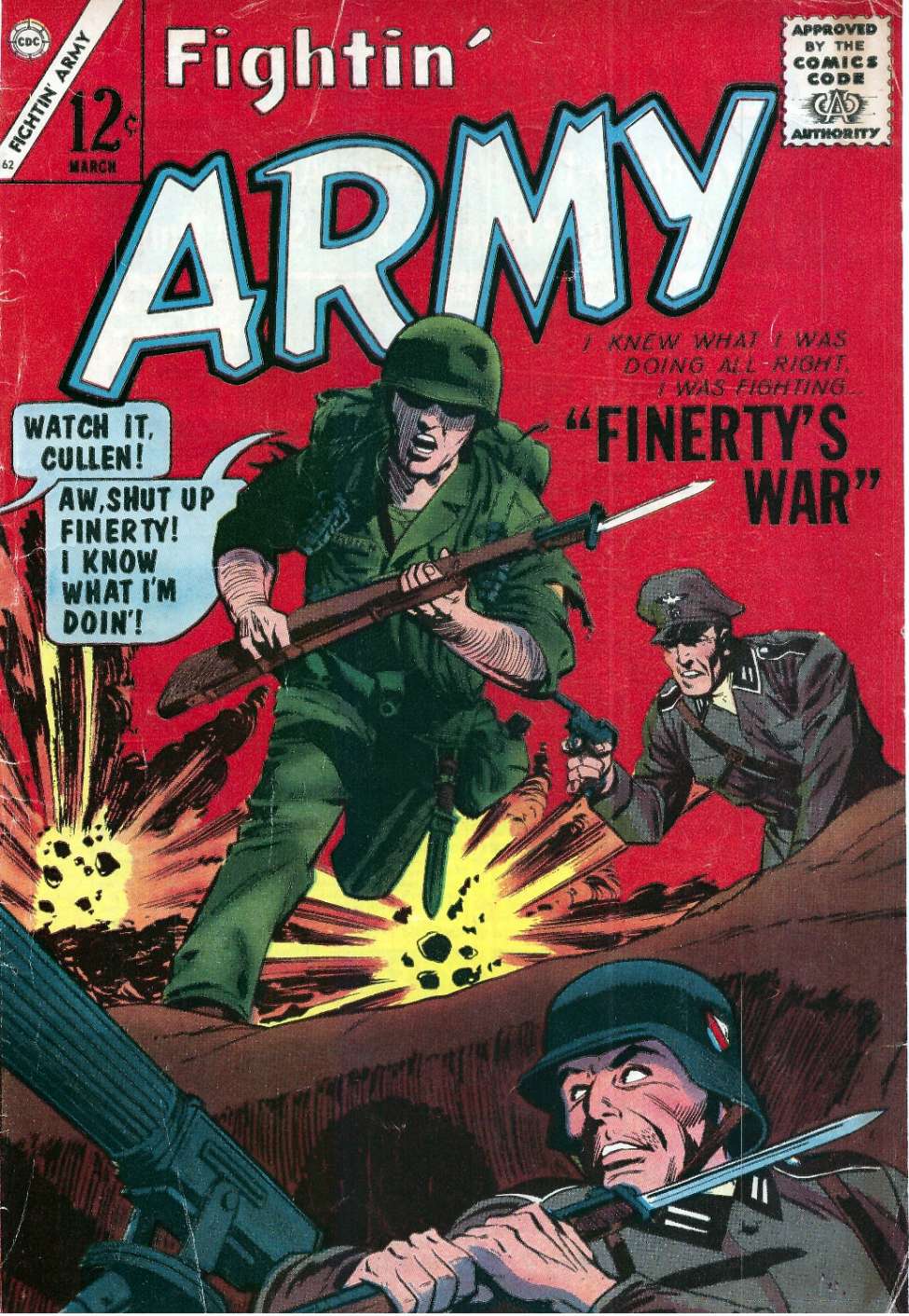 Comic Book Cover For Fightin' Army 62
