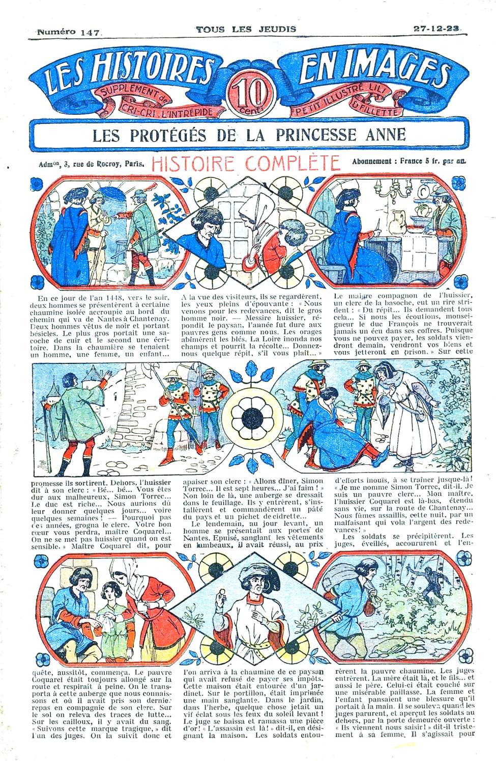 Book Cover For Les Histoires en Images 147 - Les Prot&eacute;g&eacute;s de la Princesse Anne