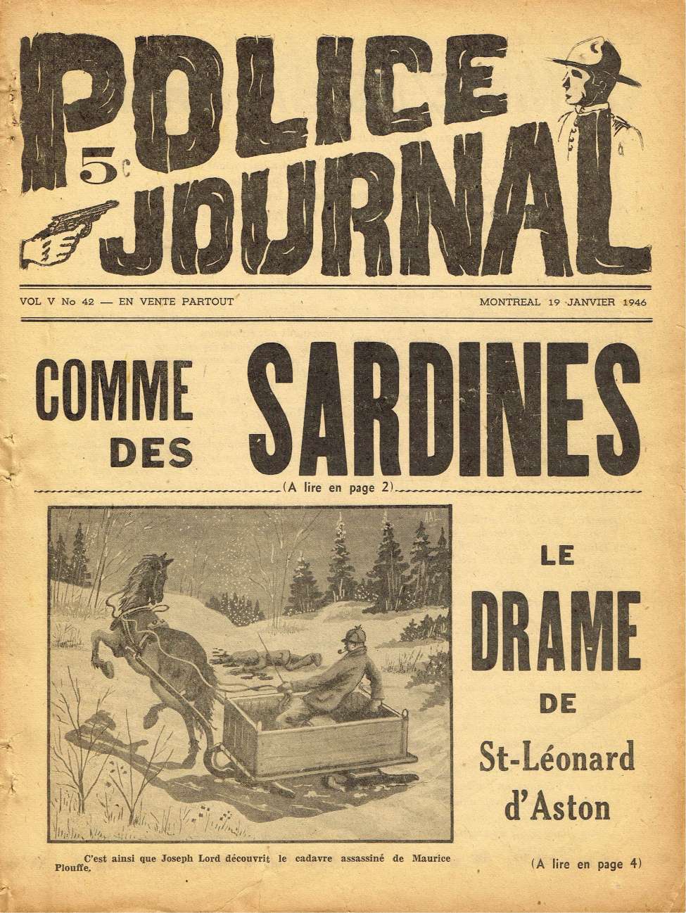 Book Cover For Police Journal v5 42 - Le drame de St-Léonard d'Aston