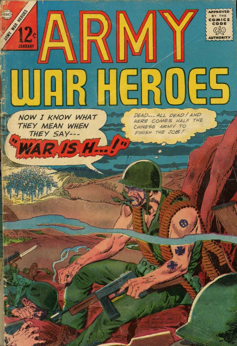 Comic Book Cover For Army War Heroes 12