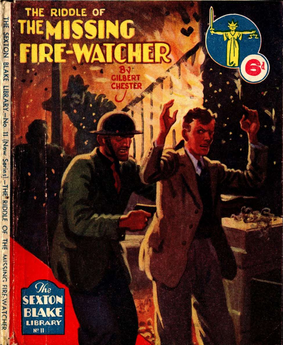 Book Cover For Sexton Blake Library S3 11 - The Riddle of the Missing Fire-Watcher