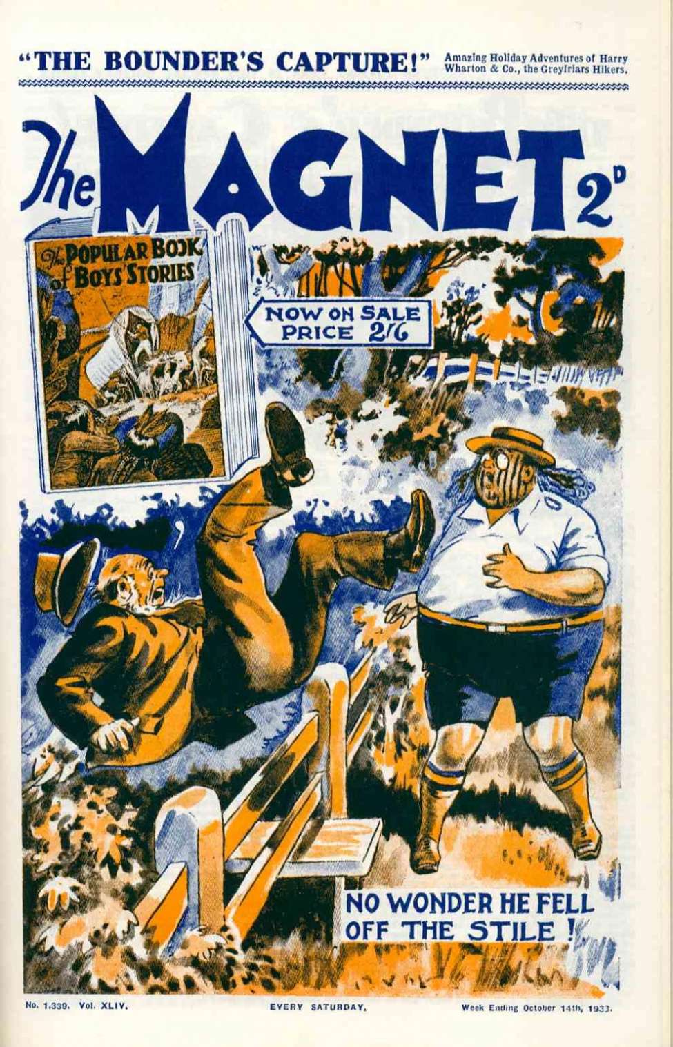 Comic Book Cover For The Magnet 1339 - The Bounder's Capture!
