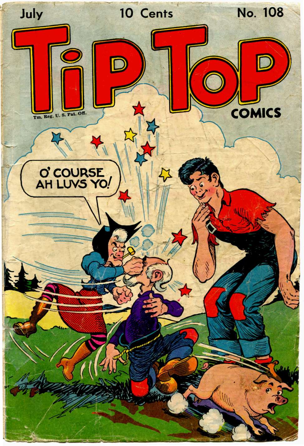 Comic Book Cover For Tip Top Comics 108