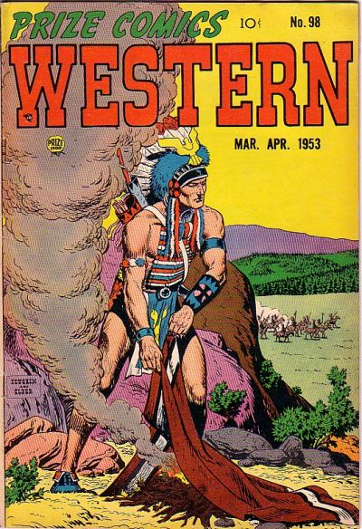 Comic Book Cover For Prize Comics Western 98